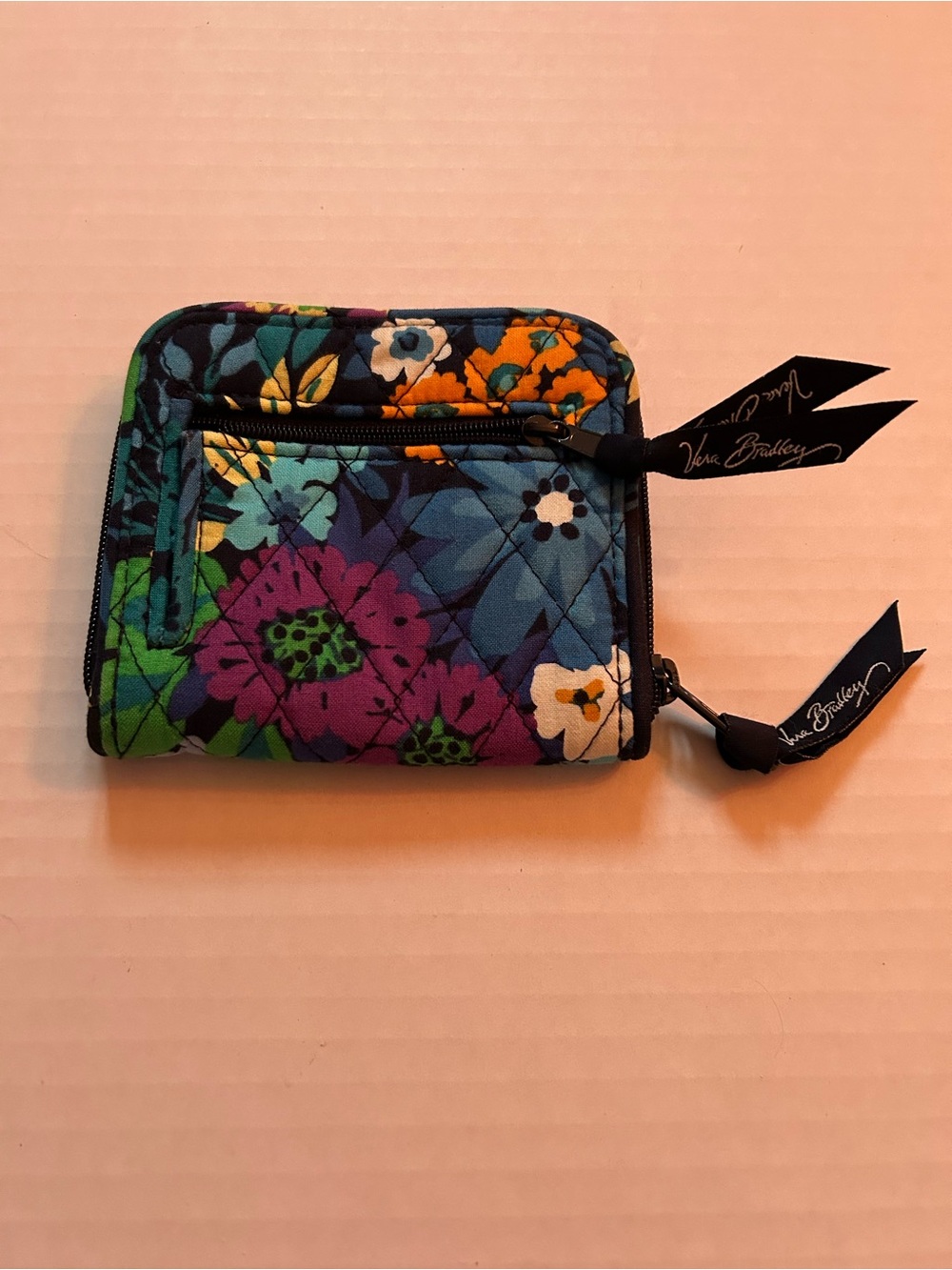 Vera Bradley Midnight Blues Full Zip Wallet